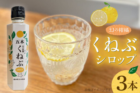 くねぶ シロップ 3本 セット [子守唄の里五木 熊本県 五木村 51120349]