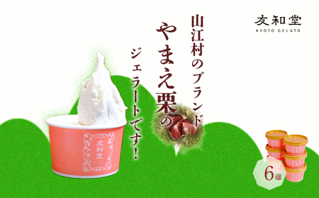 やまえ栗 ジェラート 6個 友和堂 《10月上旬-12月中旬頃出荷》 熊本県 球磨郡 山江村 スイーツ お菓子 洋菓子 アイス 栗 くり 