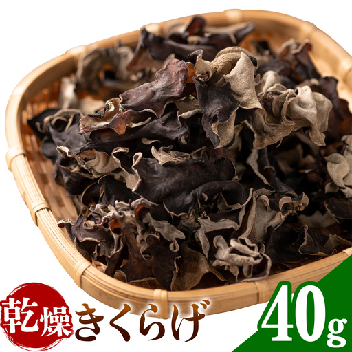 乾燥きくらげ 40g 鷹乃産業有限会社 《30日以内に出荷予定(土日祝除く)》熊本県 球磨郡 山江村 きくらげ きのこ 野菜