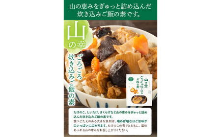 炊き込みご飯の素 混ぜご飯の素セット 各250g×1個 有限会社 やまえ堂 《30日以内に出荷予定(土日祝除く)》山の幸 たけのこ 竹の子 筍 しいたけ きくらげ わらび 炊き込みご飯 混ぜ込みご飯 送料無料