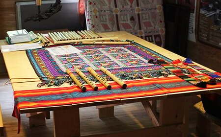 熊本県 球磨村産竹使用 アンデス民族楽器 ケーナ ソフトケース付