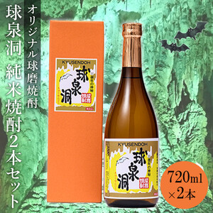 熊本県 球磨焼酎 球泉洞オリジナル焼酎 2本セット 米焼酎 球磨村 FKZ9-032