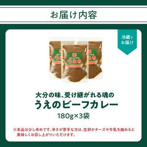 大分の味、受け継がれる魂のうえのビーフカレー　3袋