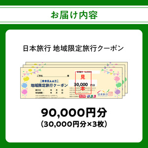 大分県大分市 日本旅行 地域限定旅行クーポン 【90,000円分】