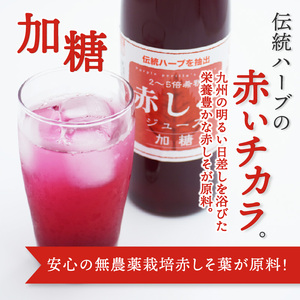 赤しそジュース 加糖タイプ 無糖タイプ 500ｍl×各1本セット