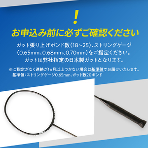 バドミントンラケット NEO C6J (ネオ シーロクジェイ) ブラックエディション