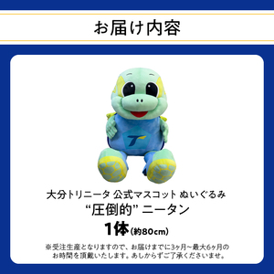 大分トリニータ公式マスコットぬいぐるみ「“圧倒的”ニータン」