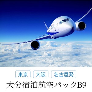 O02023　東京・大阪・名古屋発　大分宿泊航空パック B9（9,000円相当分） 