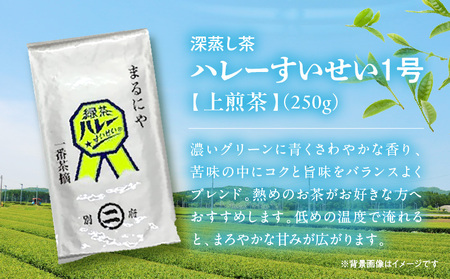 一番茶摘み緑茶ハレーすいせい1号(上煎茶)250g　2本セット_B079-011