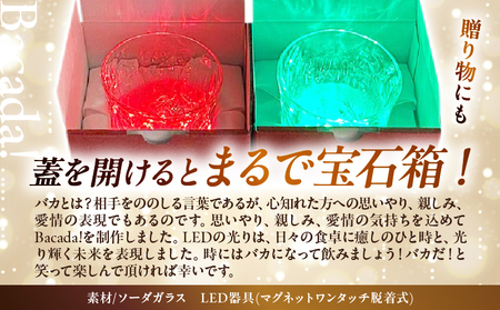 マジックボトル・ワイン ONLY YOU(1本)＆光るグラスBacada!セット(2個)_B115-021