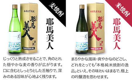 耶馬渓限定】耶馬美人 YABAKEI SPIRI酎 LABEL 25度 720ml×2本 米焼酎