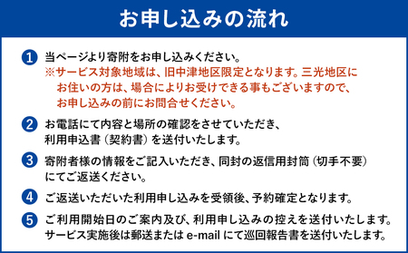 空き家管理サービス (1ヶ月・室内/屋外) 空き家 管理 代行 サービス 目視建物点検 郵便確認 ごみ拾い 簡易清掃 防犯確認 お部屋の換気 室内の簡易清掃 確認など 大分県 九州 中津市