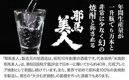 耶馬美人 20度 米焼酎 1,800ml×1本・麦焼酎  1,800ml×1本 大分県中津市の地酒 焼酎 酒 アルコール 大分県産 九州産 中津市 国産 送料無料／熨斗対応可 お歳暮 お中元 など