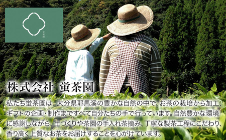 耶馬溪の茶三種(煎茶・ほうじ茶・紅茶)  蛍茶園 春摘紅茶 ほうじ茶 煎茶 農薬不使用 ギフト プレゼント 大分県産 九州産 中津市 熨斗対応