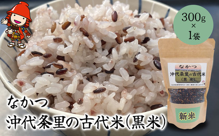 なかつ 沖代条里の古代米 (黒米) 300g×1袋 | 雑穀 雑穀米 古代米 紫黒米 黒米 国産 お米 米 こめ 玄米 ご飯 健康志向 大分県産 九州産 国産 大分県 中津市