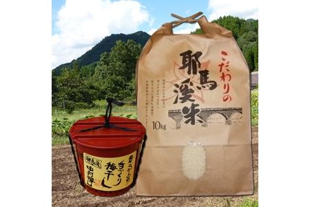 耶馬溪米と梅干したっぷりセット 米10kg 昔ながらの手づくり梅干し1.3kg