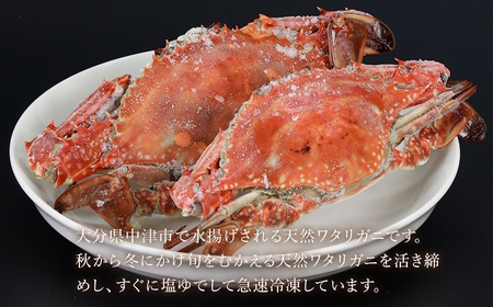 期間 数量限定 大分県中津産 天然ワタリガニ 塩ゆで 3 4杯 800g 900g 蟹 カニ 大分県中津市 ふるさと納税サイト ふるなび