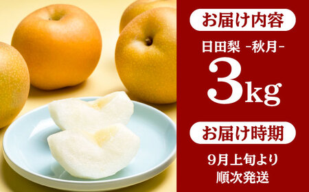 【先行予約・26年9月以降発送】日田梨 あきづき 3kg 梨[ARBB003]