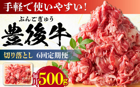 【全6回定期便】【使いやすい！】 おおいた豊後牛 牛肉 切り落とし 500g 牛肉切り落とし 豊後牛 [AREI042]