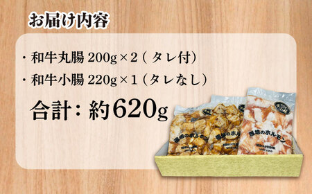 スタミナセットA　（和牛丸腸・小腸）計620g 日田市 ホルモン[ARAY003]