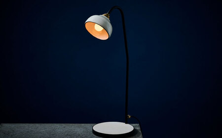 小鹿田焼スタンドライト"karausu"デスクスタンド　日田市 デスクライト 小鹿田焼 ライト [ARDL010]