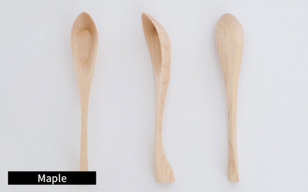 carenca花蓮華 選べる2本セット(チェリー、メープル、ウォルナットから2本)　日田市 / Hatuka　カトラリー レンゲ 木製[AREZ008]