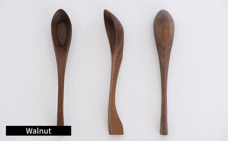 carenca花蓮華 選べる2本セット(チェリー、メープル、ウォルナットから2本)　日田市 / Hatuka　カトラリー レンゲ 木製[AREZ008]