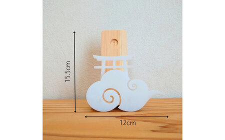 【取り付け10秒】コンパクトなアクリル神棚 御札立て　日田市 / 木の蔵 仙遊 神棚 壁掛け 紀州ひのき 軽量 お盆[ARFK009]