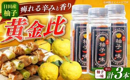 【辛口】柚子一味(3本セット)　日田市 / 日本農林産食品製造株式会社　ゆず 一味 調味料[ARFV010]