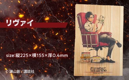 「進撃の巨人」木製A5ファイルver.2(3枚セット)　日田市 / 株式会社トライ・ウッド 漫画 キャラクター アニメ[ARCN011]