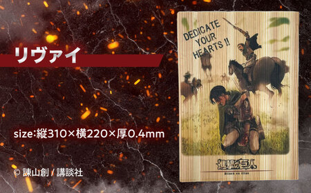 「進撃の巨人」木製A4ファイルver.2(3点セット)　日田市 / 株式会社トライ・ウッド 漫画 キャラクター アニメ　　[ARCN013]
