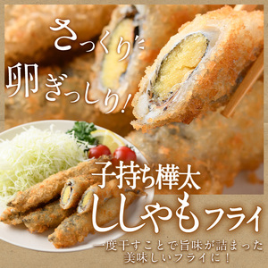 子持ち樺太ししゃも丸干し (500g×1袋) 子持ち樺太ししゃものフライ (450g×1袋) (合計950g)干物 ししゃも シシャモ 丸干し 揚げ物 惣菜 お惣菜 魚 海鮮 冷凍 大分県 佐伯市【AP85】【(株)ヤマジン】
