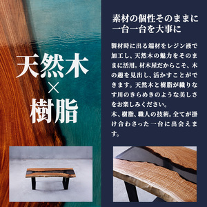 材木屋がお届け レジンソファーテーブル (幅100cm×奥行32cm×高さ40cm、天板厚・2.5cm-3cm)欅 けやき 木 天然 テーブル インテリア 家具 一点もの オリジナル 職人技 【FV004】【マツオカ】