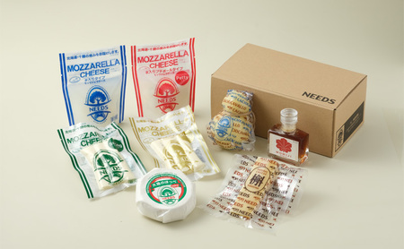 北海道 十勝 チーズアソート7種A / 槲（かしわ）＆メープルシロップ詰合せ [チーズ工房NEEDS] MOMIJI SYRUP【チーズ アソート 詰合せ メープルシロップ 槲 モッツァレラ 大地のほっぺ さけるチーズ NEEDS】