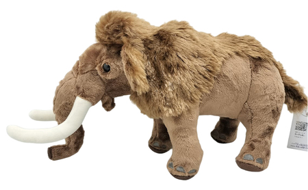 [北海道幕別町]学芸員監修＆子どもたちと作った！忠類ナウマンゾウぬいぐるみ2体（小中学生制作のオリジナル学びの下げ札付き）【 ぬいぐるみ おもちゃ ふわふわ もこもこ 北海道 幕別 】