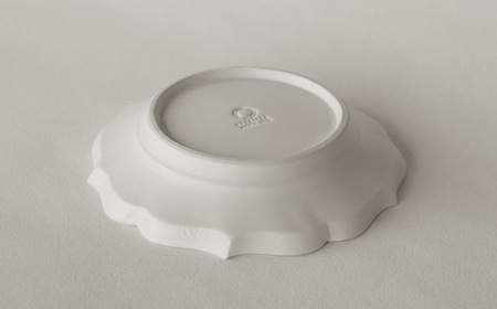 〔臼杵焼〕稜花リム皿(S)【1枚】