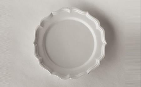 〔臼杵焼〕稜花リム皿（L）【1枚】