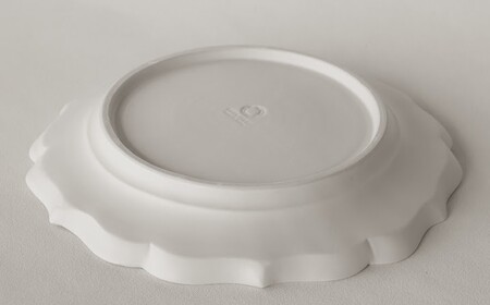 〔臼杵焼〕稜花リム皿（L）【1枚】