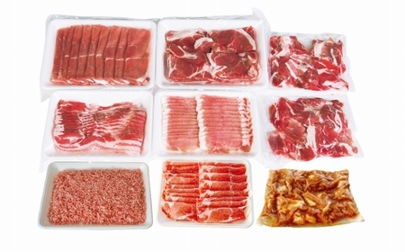豚肉食べ尽しセット！小分けで便利♪大分県産 豚詰め合わせ８種（約３㎏）