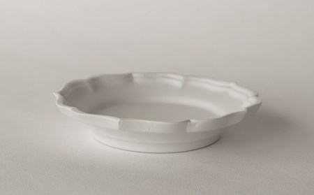 〔臼杵焼〕稜花リム皿(S)【2枚セット】