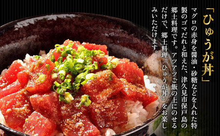 カスガのひゅうが丼(マグロの漬け丼)120g×8パック | 津久見市