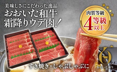 おおいた和牛 すき焼き・しゃぶしゃぶ700g×2P(合計1.4kg) ウデ肉 和牛 豊後牛 国産牛 赤身肉 大分県産 九州産 津久見市 国産【tsu002308】