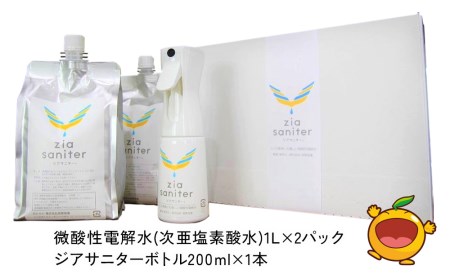 〈ふるさと納税限定品〉専用ボトルで除菌・消臭に 微酸性電解水 ジアサニター 除菌消臭スプレー ウイルス対策グッズ 大分県産 九州産 津久見市 国産【tsu002201】