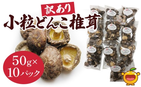 乾燥椎茸 国産 訳あり 小粒どんこ 50g×10パック 乾燥 しいたけ 干し椎茸 乾し椎茸 乾燥野菜 大分県 津久見市 九州産野菜