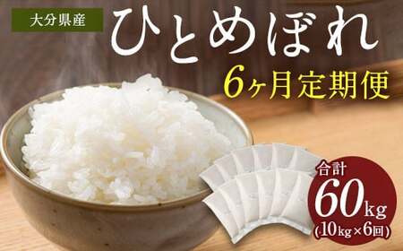 【6ヶ月定期便】 大分県産 ひとめぼれ 10kg 計60kg