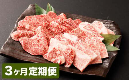 【3カ月定期便】【黒毛和牛】 おおいた和牛／カルビ＆赤身 焼肉食べ比べセット（各約150g×2P）×3回 計約1.8kg