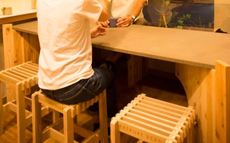 SQAUARE STOOL シナ合板 椅子
