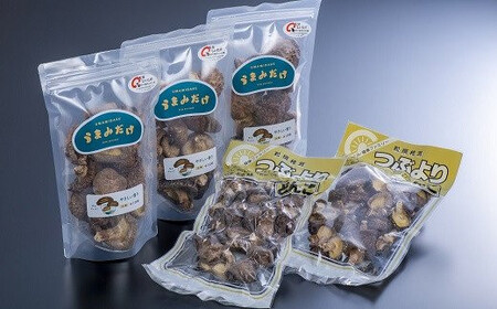 乾し椎茸セット【大分県新ブランドうまみだけ80g×3袋、こつぶ椎茸60g×2袋】 | 豊後高田市 しいたけ