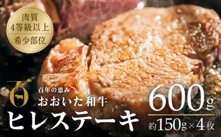 おおいた和牛 ヒレステーキ 600g 冷蔵 | ヒレ ステーキ