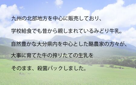 みどり牛乳 1000ml×2ケース (12本) 常温保存可能品 | 牛乳 豊後高田市